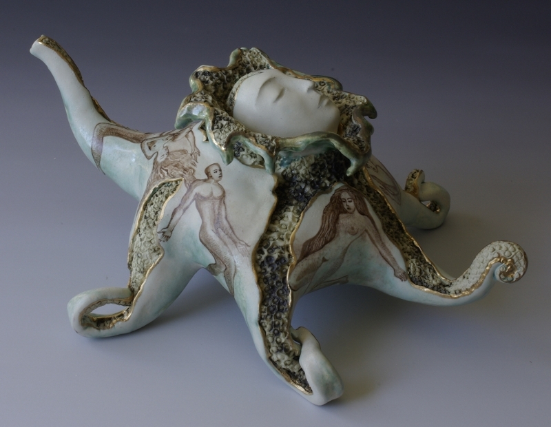 When Zeus Was an Octopus (2015 Honorable mention at the American Museum of Ceramic Art)